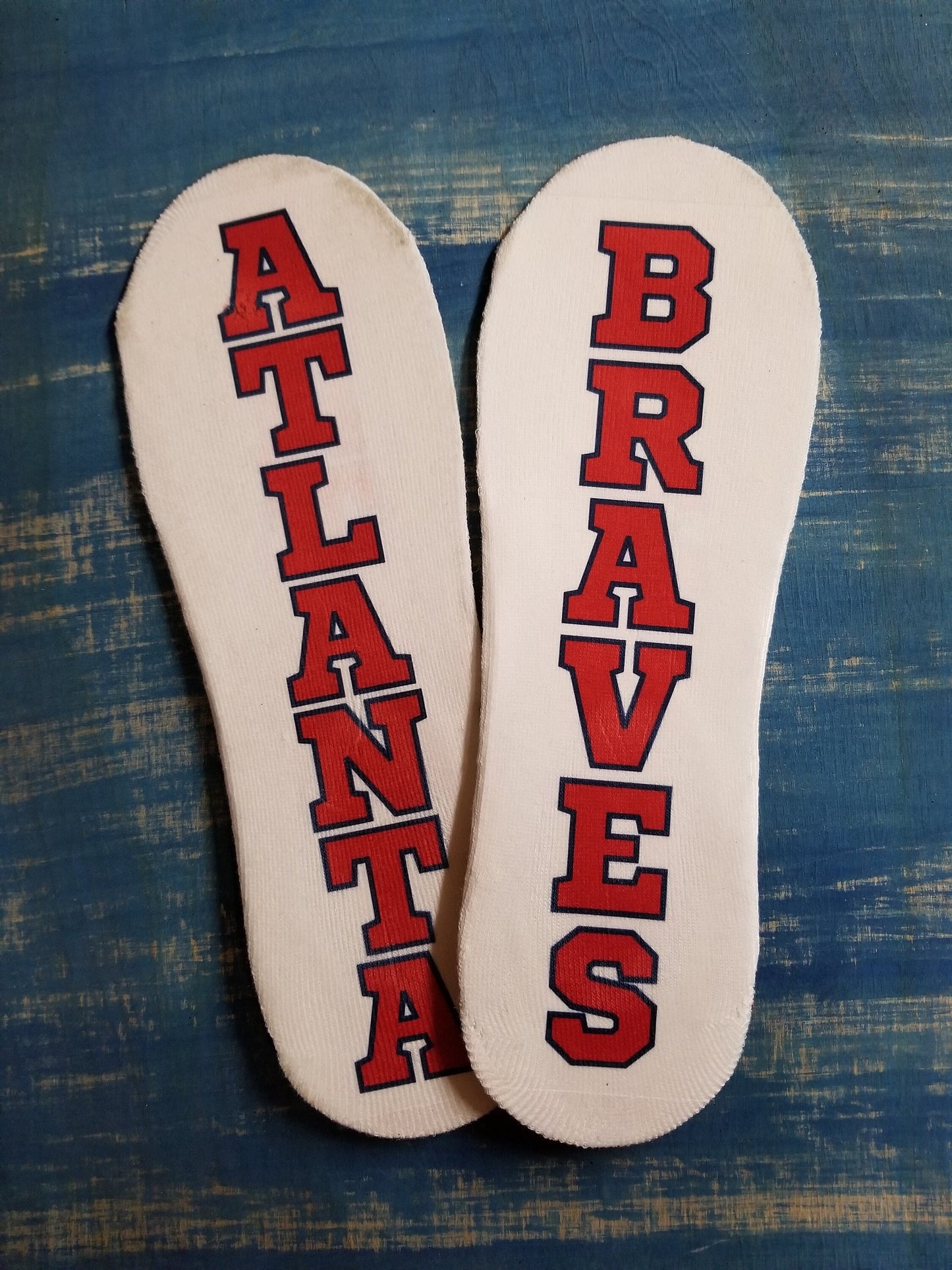 Atlanta Braves World Series Champions No Show Socks