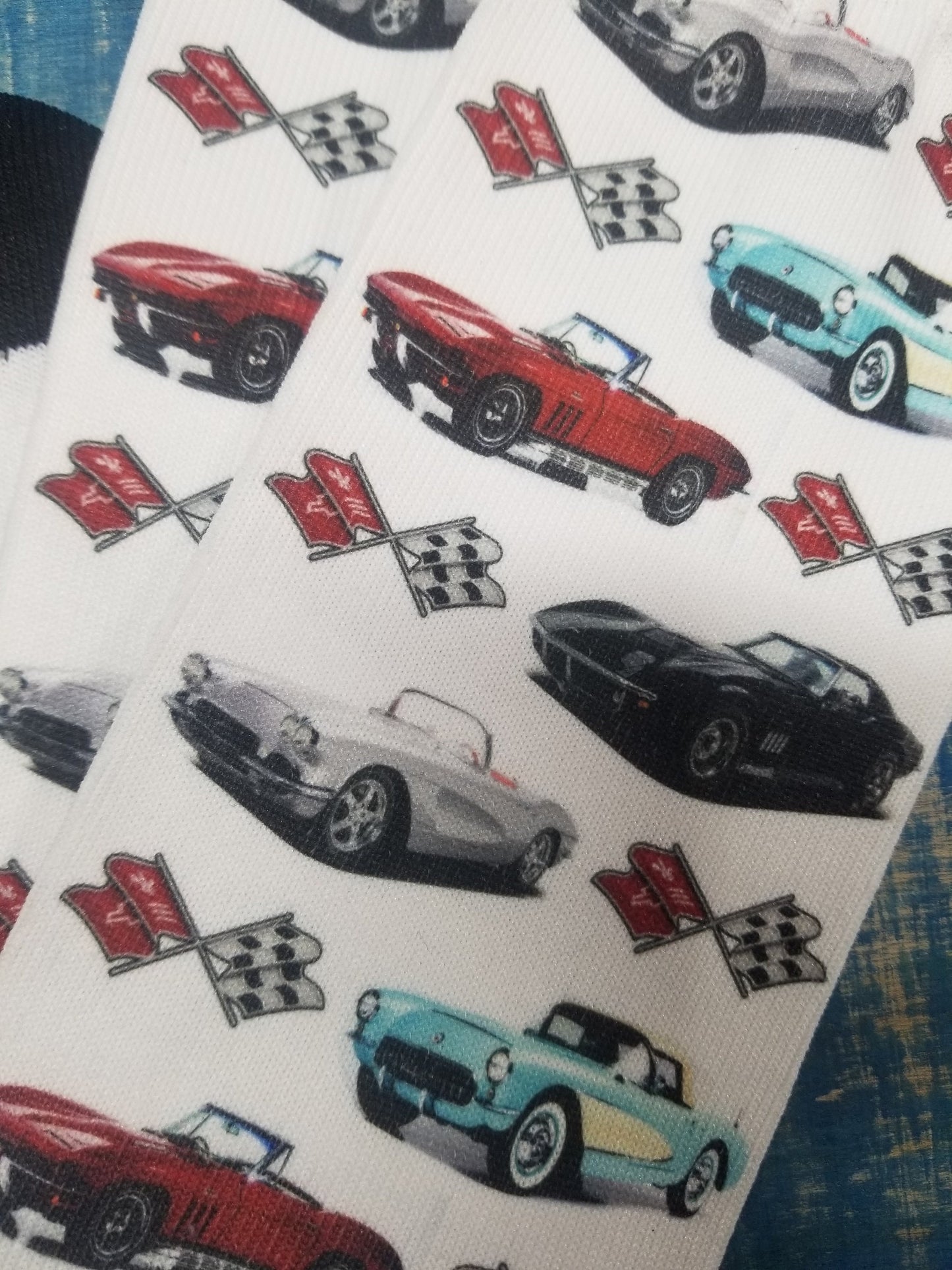 Corvette Classic Car Dress Socks