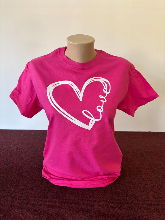 Valentine Love/Heart T Shirt