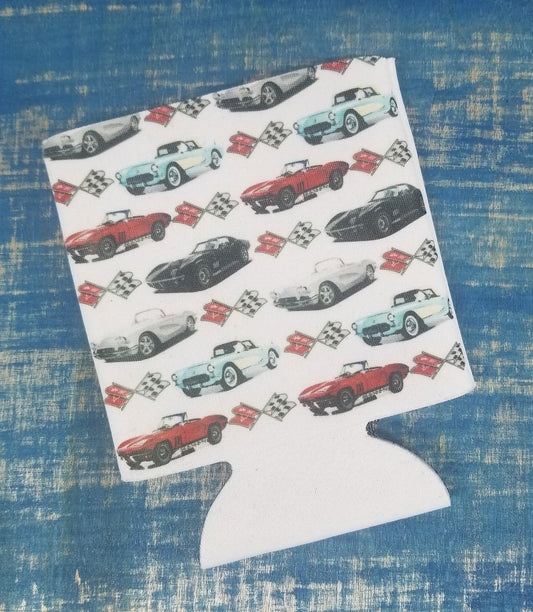 Chevy Corvette Classic Car Can Coozie